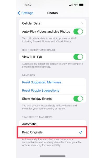 photos settings screenshot from iphone 11 (1)