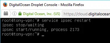 Restart IPSec Ubuntu