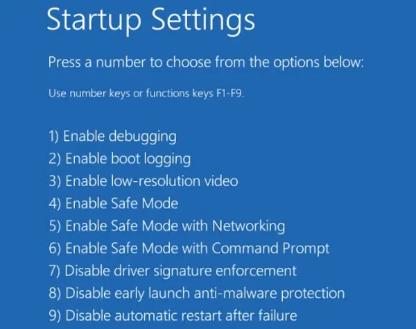 Access Safe Mode in Windows 10