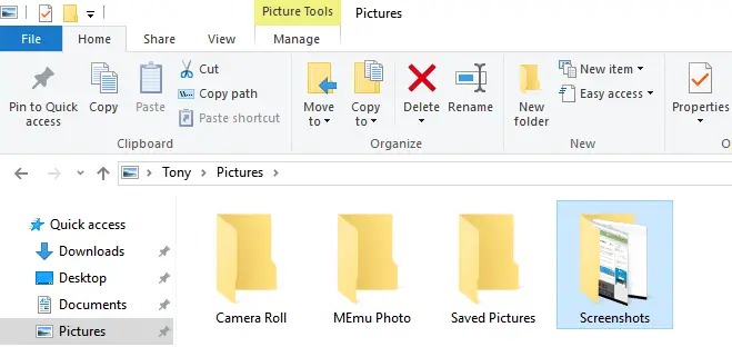 Screenshots Folder