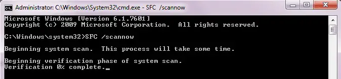 SFC /scannow