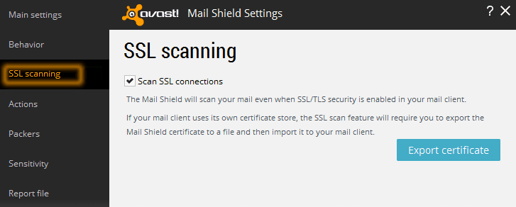 SSL Scanning Feature