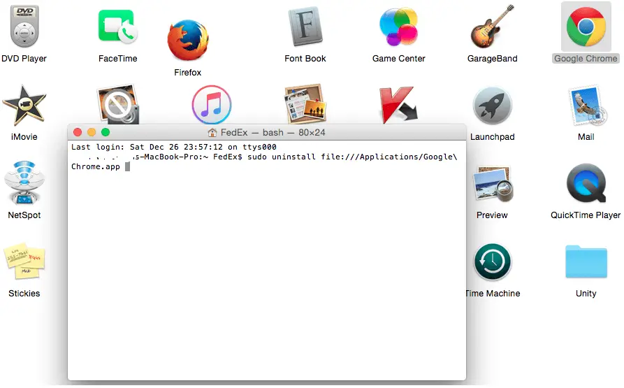 uninstall a program on mac using launchpad