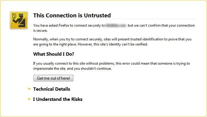 firefox mac your connection is not secure