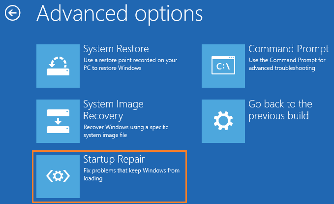 Windows 10 Startup Repair