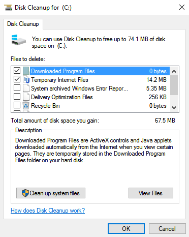 Windows Disk Cleanup