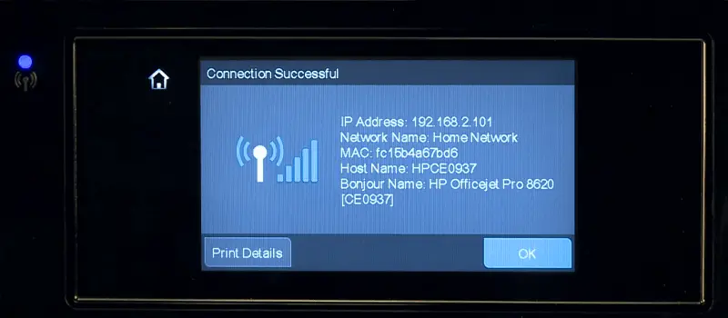 Connect a wireless printer to a wireless network via WPS