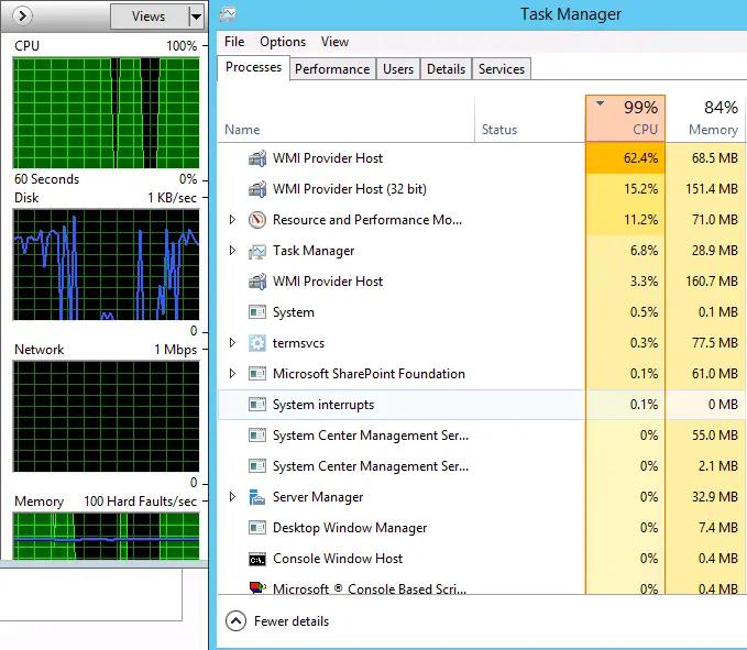 cpu usage log windows 10